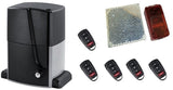 Μηχανισμός συρόμενης πόρτας VDS 2500 OIL με πινακοδέκτη, 5 τηλεχειριστήρια και φωτοκύτταρα ασύρματα