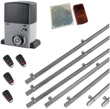 Σετ μοτέρ συρόμενης πόρτας NORTON-1000-OIL με 4 τηλεχειριστήρια, 7m μεταλλική κρεμαγιέρα και φωτοκύτταρα με ανακλαστήρα