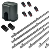 Σετ μοτέρ συρόμενης πόρτας RIB K500 με 5 τηλεχειριστήρια, 7m μεταλλική κρεμαγιέρα και φωτοκύτταρα ενσύρματα