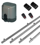 Σετ μοτέρ συρόμενης πόρτας RIB K800 με 2 τηλεχειριστήρια, 4m μεταλλική κρεμαγιέρα και φωτοκύτταρα ενσύρματα