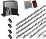 Σετ μοτέρ συρόμενης πόρτας VDS SL1600-OIL με 4 τηλεχειριστήρια, 8m μεταλλική κρεμαγιέρα και φωτοκύτταρα με ανακλαστήρα