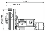 Διαστάσεις Μοτέρ Γκαραζόπορτας PUJOL WINNER PRO V3 600/200 EF