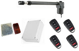 Σετ μηχανισμού ανοιγόμενης πόρτας μονόφυλλης δεξί MPC SW400 με 4 τηλεχειριστήρια και φωτοκύτταρα με ανακλαστήρα